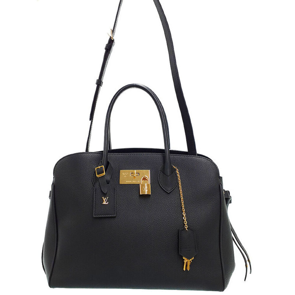 Louis Vuitton Milla bag black pebbled Veau Nuage leather